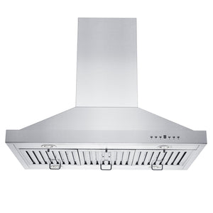 ZLINE 36" Ducted Island Mount Range Hood with Single Remote Blower in Stainless Steel (GL2i-RS-36-400)