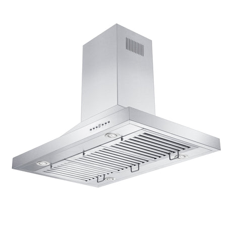 ZLINE 30" Ducted Island Mount Range Hood with Single Remote Blower in Stainless Steel (GL2i-RS-30-400)