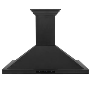 ZLINE 24" CrownSound Ducted Vent Wall Mount Range Hood in Black Stainless Steel with Built-in Bluetooth Speakers (BSKBNCRN-BT-24)