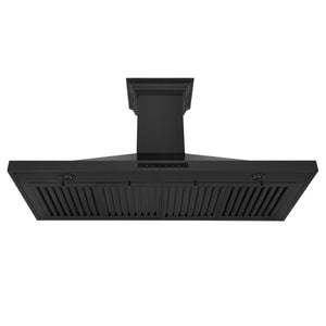 ZLINE 24" CrownSound Ducted Vent Wall Mount Range Hood in Black Stainless Steel with Built-in Bluetooth Speakers (BSKBNCRN-BT-24)