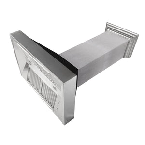 ZLINE 36" Ducted Fingerprint Resistant Stainless Steel Range Hood with Black Matte Shell (8654BLM-36)