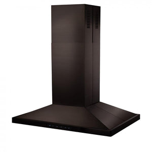 ZLINE 48" Convertible Vent Island Mount Range Hood in Black Stainless Steel (BSGL2iN-48)