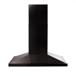 ZLINE 30" Convertible Vent Island Mount Range Hood in Black Stainless Steel (BSGL2iN-30)