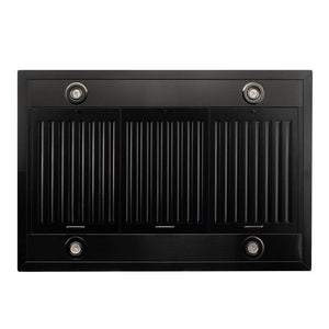 ZLINE 36" Convertible Vent Island Mount Range Hood in Black Stainless Steel (BSGL2iN-36)