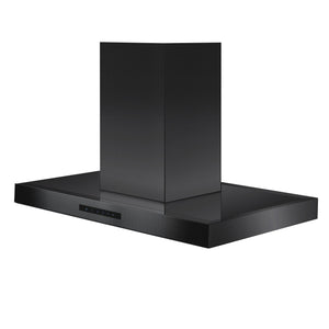 ZLINE 36" Convertible Island Mount Range Hood in Black Stainless Steel (BSKE2iN-36)