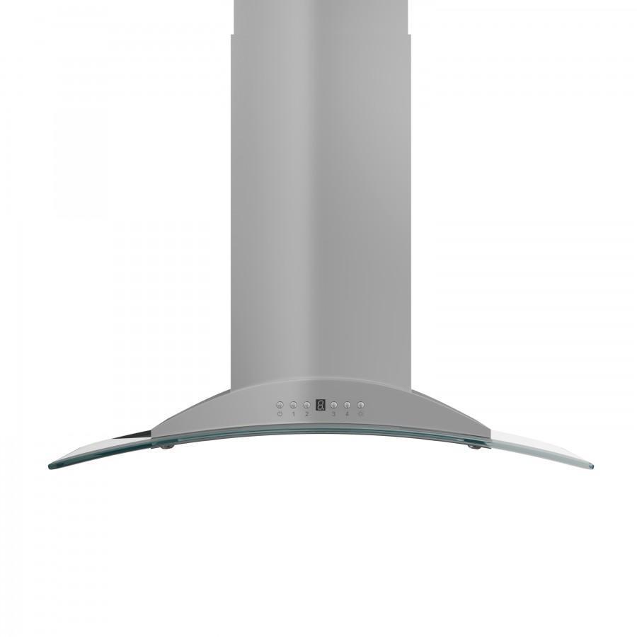 ZLINE 30" Convertible Vent Island Mount Range Hood in Stainless Steel & Glass (GL9i-30)