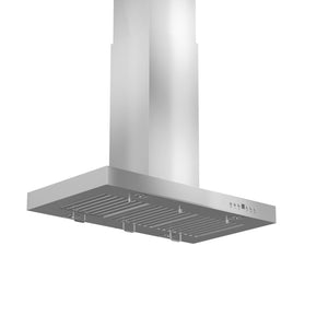 ZLINE 36" Convertible Vent Island Mount Range Hood in Stainless Steel (KE2i-36)