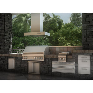 ZLINE 42" Ducted Outdoor Island Mount Range Hood in Stainless Steel (KECOMi-304-42)