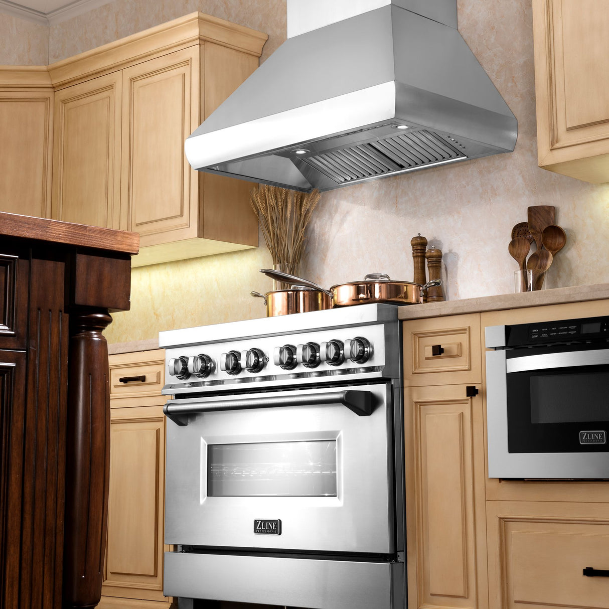 ZLINE 30" Professional Ducted Wall Mount Range Hood in Stainless Steel (687-30)