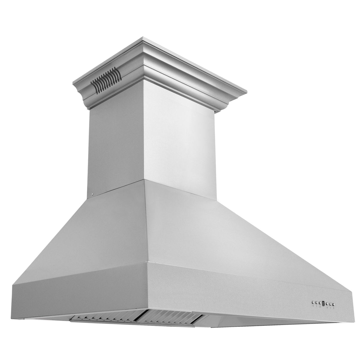 ZLINE 30" CrownSound Ducted Vent Wall Mount Range Hood in Stainless Steel with Built-in Bluetooth Speakers (667CRN-BT-30)