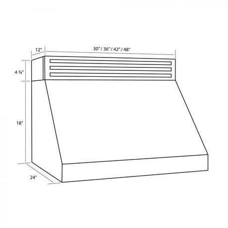 ZLINE 36" Recirculating Under Cabinet Range Hood in Stainless Steel (RK523-36)