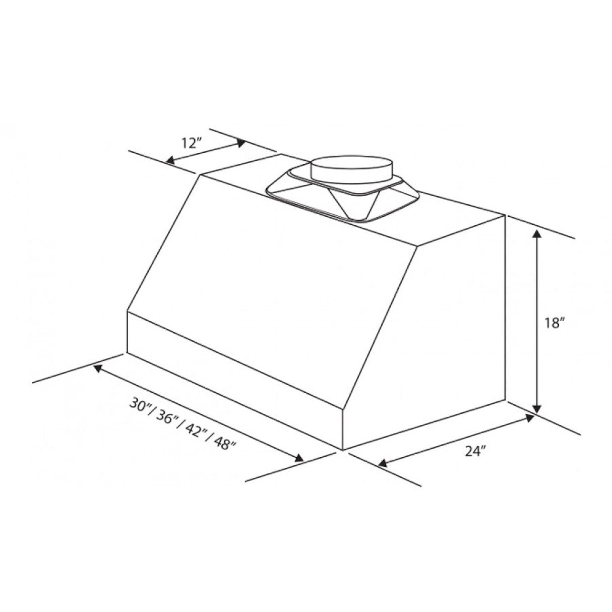 ZLINE 36" Convertible Vent Under Cabinet Range Hood in Stainless Steel (523-36)