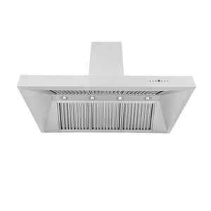 ZLINE 54" Professional Ducted Wall Mount Range Hood in Stainless Steel (697-54)