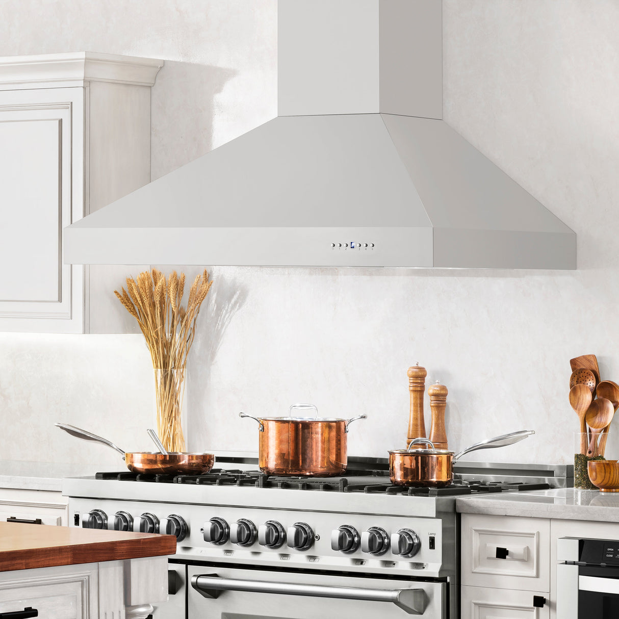 ZLINE 54" Professional Ducted Wall Mount Range Hood in Stainless Steel (697-54)