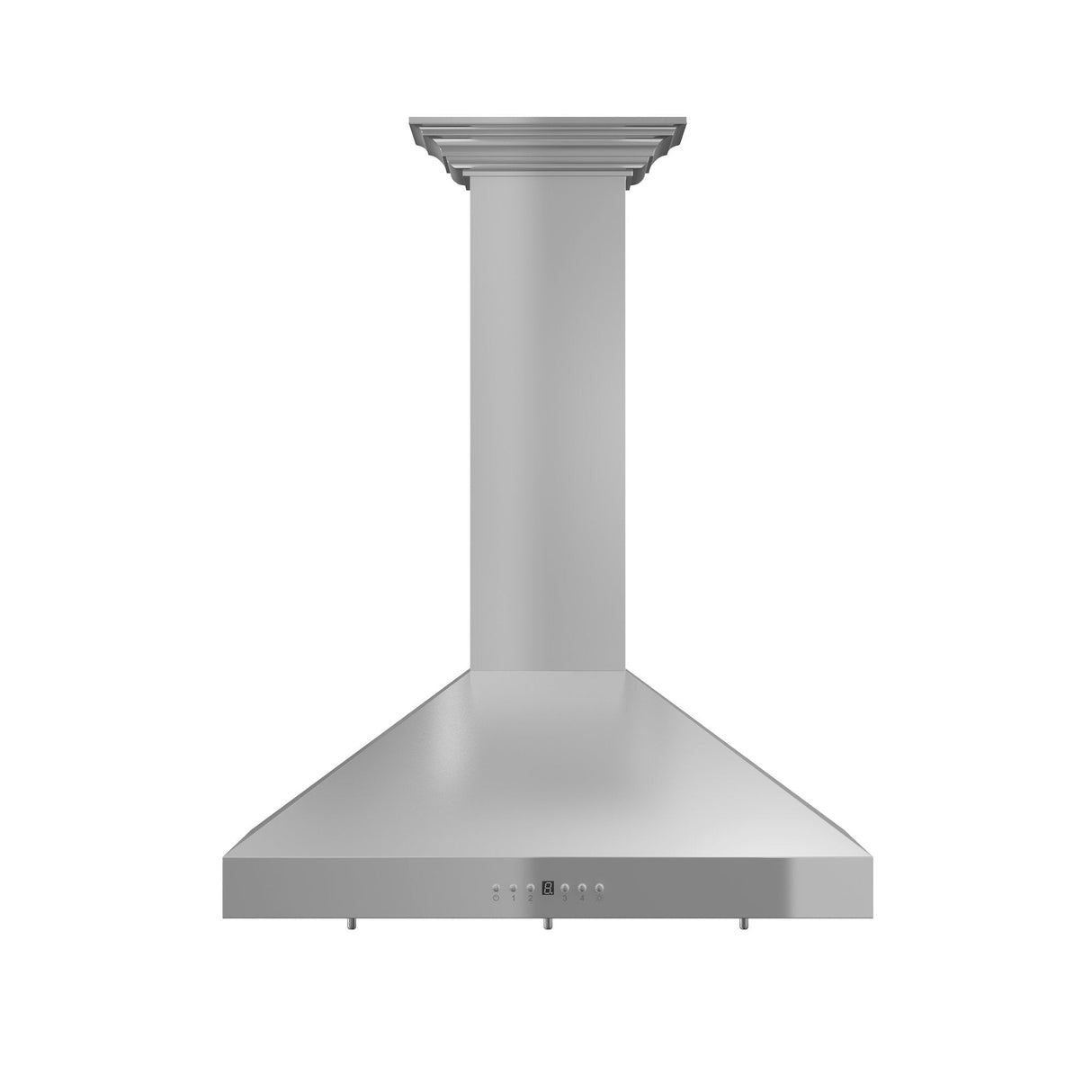 ZLINE 36" Convertible Vent Convertible Vent Wall Mount Range Hood in Stainless Steel with Crown Molding (KL3CRN-36)