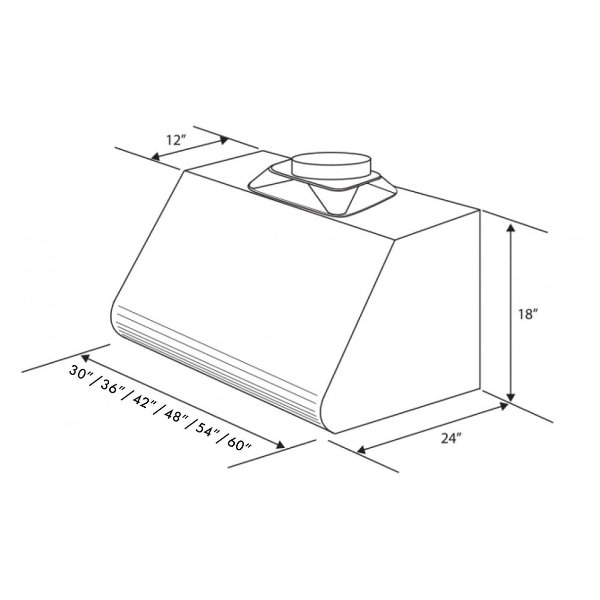 ZLINE 48" Convertible Vent Under Cabinet Range Hood in Stainless Steel (527-48)