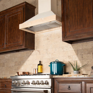 ZLINE 36" Ducted Unfinished Wooden Wall Mount Range Hood (KBUF-36)