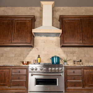 ZLINE 36" Ducted Unfinished Wooden Wall Mount Range Hood (KBUF-36)