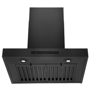 ZLINE 36" Convertible Vent Wall Mount Range Hood in Black Stainless Steel (BSKEN-36)