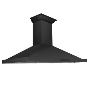 ZLINE 24" CrownSound Ducted Vent Wall Mount Range Hood in Black Stainless Steel with Built-in Bluetooth Speakers (BSKBNCRN-BT-24)