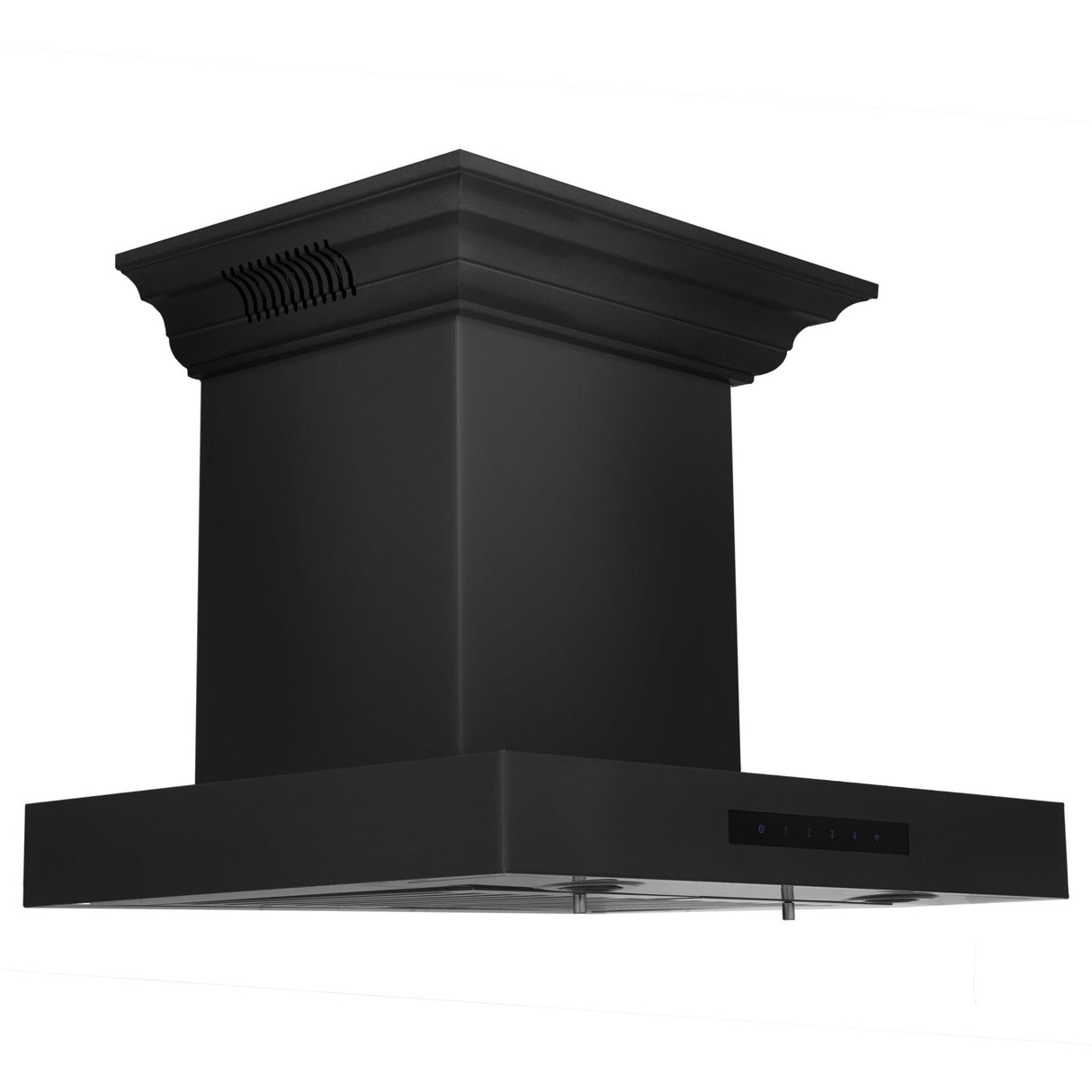 ZLINE 24" CrownSound Ducted Vent Wall Mount Range Hood in Black Stainless Steel with Built-in Bluetooth Speakers (BSKENCRN-BT-24)