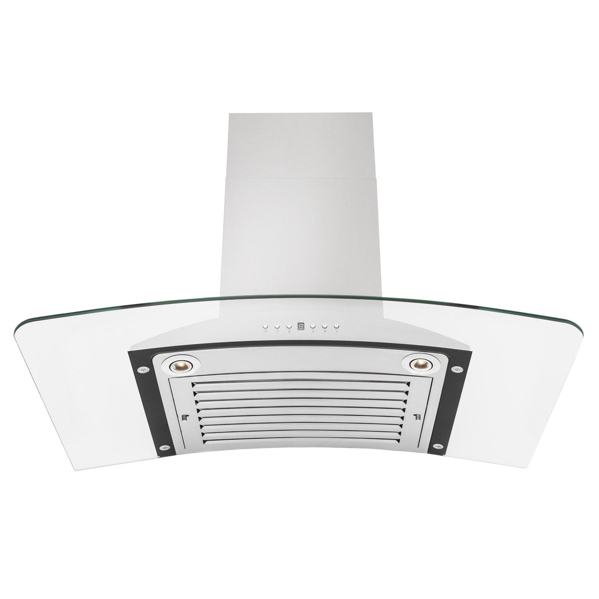 ZLINE 36" Convertible Vent Convertible Vent Wall Mount Range Hood in Stainless Steel & Glass (KN-36)