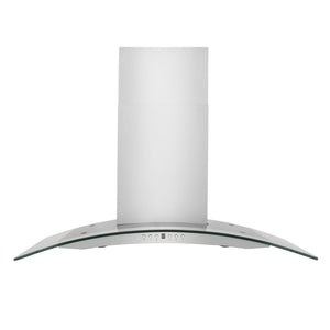 ZLINE 30" Convertible Vent Convertible Vent Wall Mount Range Hood in Stainless Steel & Glass (KN4-30)