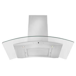 ZLINE 48" Convertible Vent Convertible Vent Wall Mount Range Hood in Stainless Steel & Glass (KN4-48)