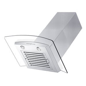 ZLINE 36" Convertible Vent Wall Mount Range Hood in Stainless Steel & Glass (KZ-36)