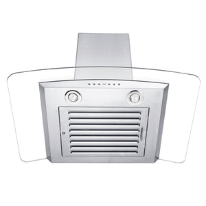 ZLINE 36" Convertible Vent Wall Mount Range Hood in Stainless Steel & Glass (KZ-36)