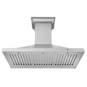 ZLINE 24" CrownSound Ducted Vent Wall Mount Range Hood in Stainless Steel with Built-in Bluetooth Speakers (KBCRN-BT-24)