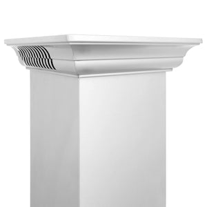 ZLINE 24" CrownSound Ducted Vent Wall Mount Range Hood in Stainless Steel with Built-in Bluetooth Speakers (KBCRN-BT-24)