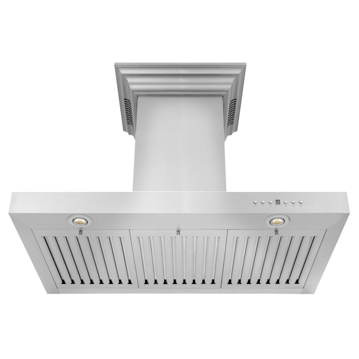 ZLINE 30" CrownSound Ducted Vent Wall Mount Range Hood in Stainless Steel with Built-in Bluetooth Speakers (KECRN-BT-30)