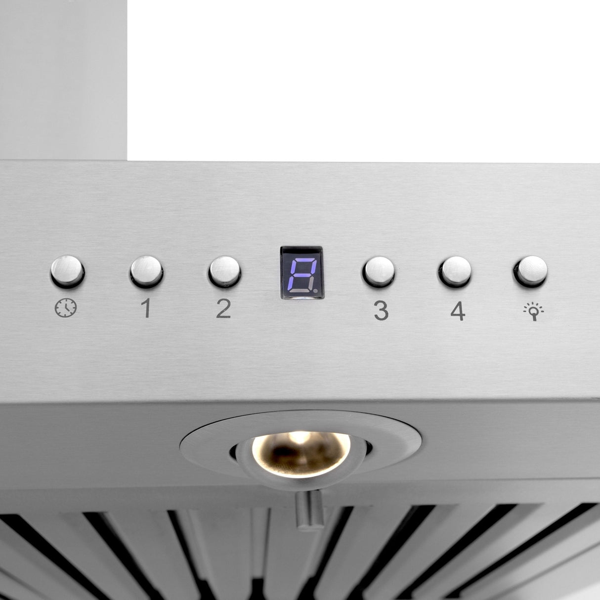 ZLINE 48" CrownSound Ducted Vent Wall Mount Range Hood in Stainless Steel with Built-in Bluetooth Speakers (KECRN-BT-48)