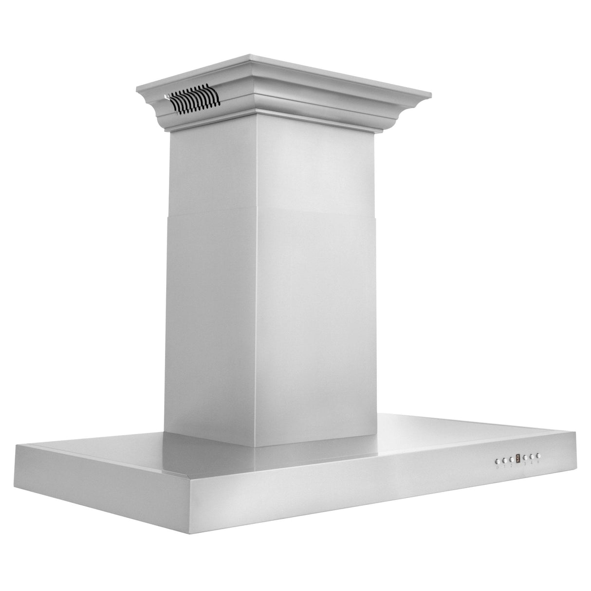 ZLINE 48" CrownSound Ducted Vent Wall Mount Range Hood in Stainless Steel with Built-in Bluetooth Speakers (KECRN-BT-48)