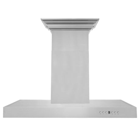 ZLINE 30" CrownSound Ducted Vent Wall Mount Range Hood in Stainless Steel with Built-in Bluetooth Speakers (KECRN-BT-30)
