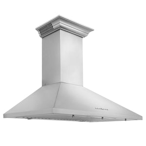 ZLINE 30" CrownSound Ducted Vent Wall Mount Range Hood in Stainless Steel with Built-in Bluetooth Speakers (KL2CRN-BT-30)