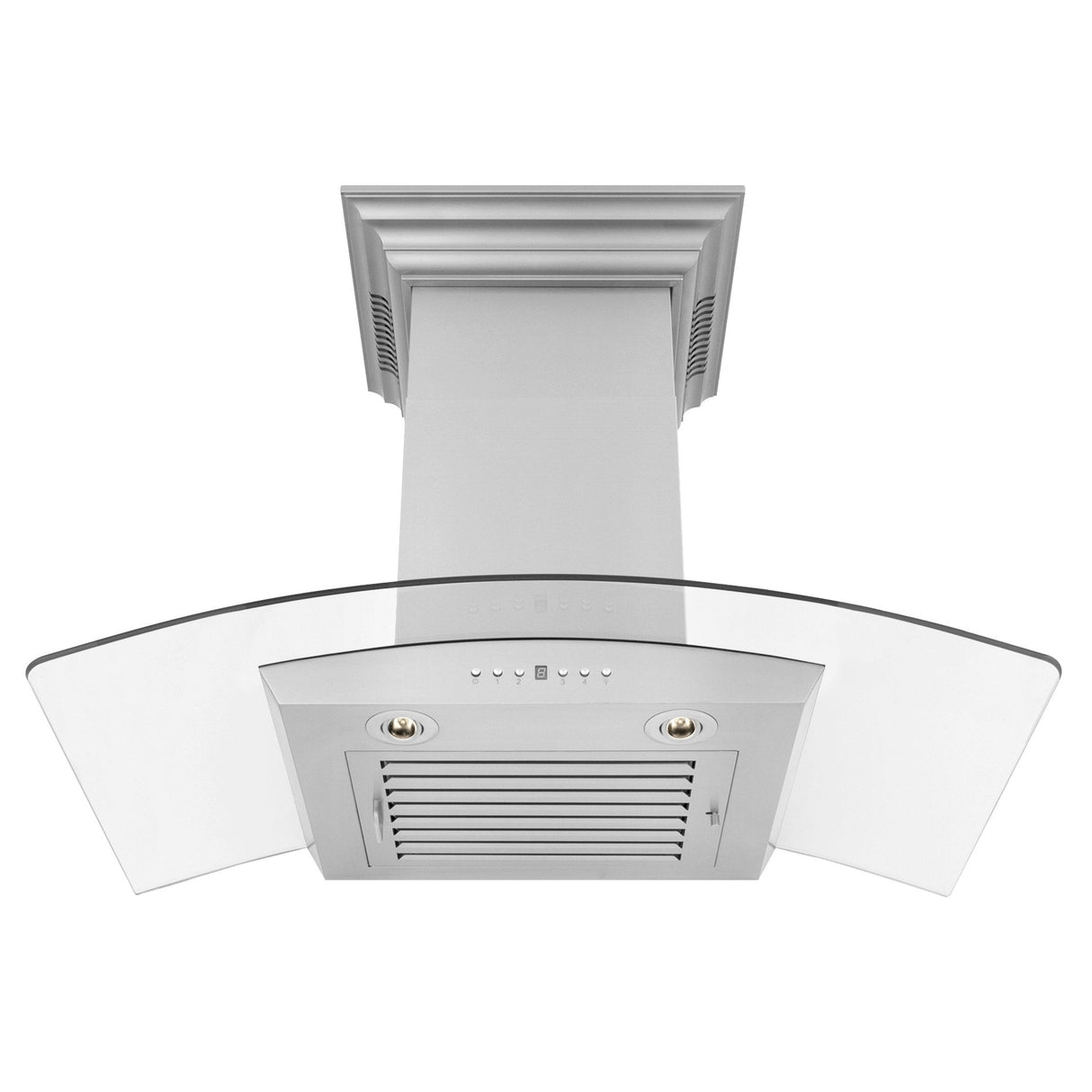 ZLINE 30" CrownSound Ducted Vent Wall Mount Range Hood in Stainless Steel with Built-in Bluetooth Speakers (KZCRN-BT-30)