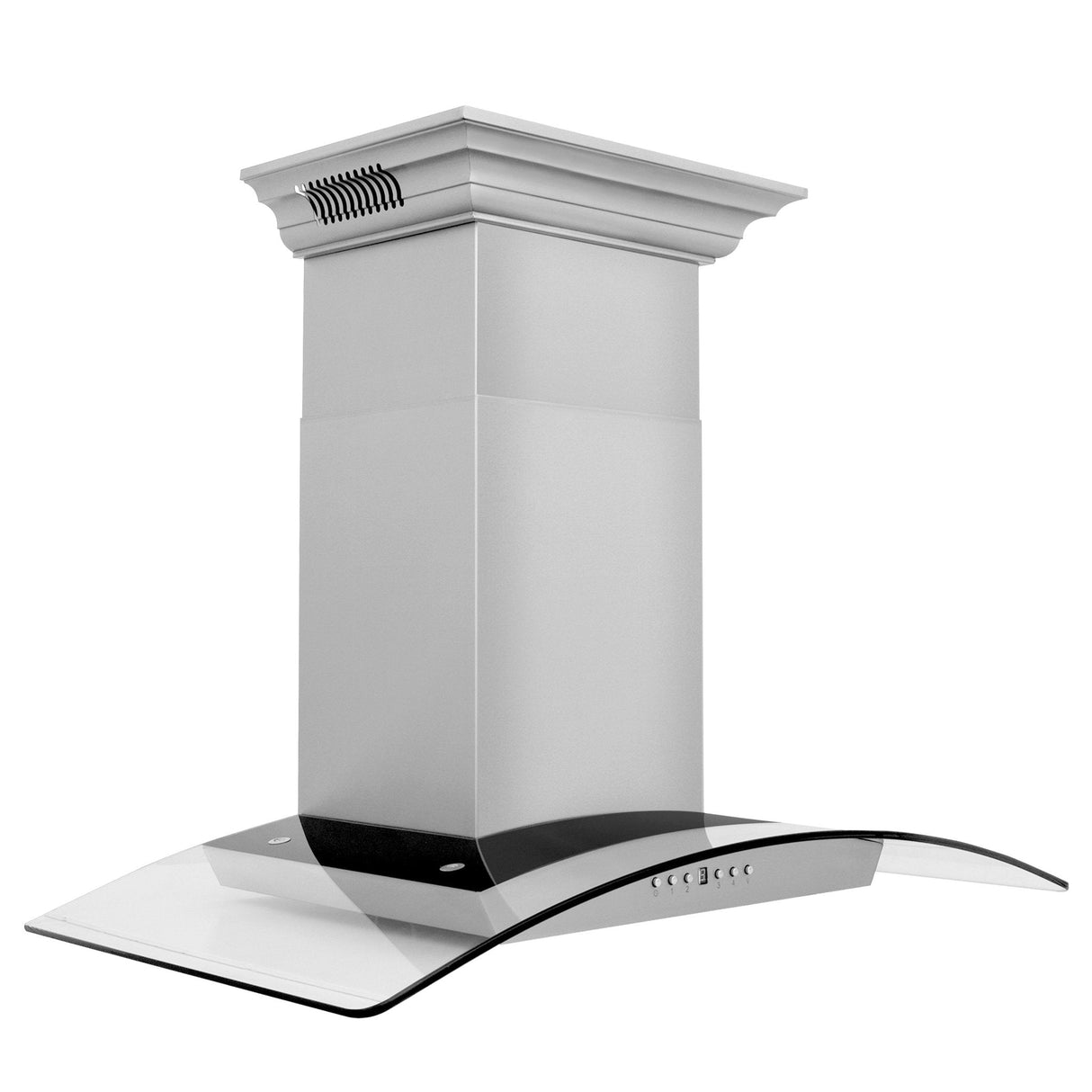 ZLINE 30" CrownSound Ducted Vent Wall Mount Range Hood in Stainless Steel with Built-in Bluetooth Speakers (KZCRN-BT-30)