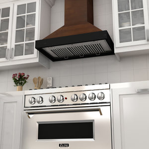 ZLINE 30" Convertible Vent Wooden Wall Mount Range Hood in Antigua and Walnut (KBAR-30)