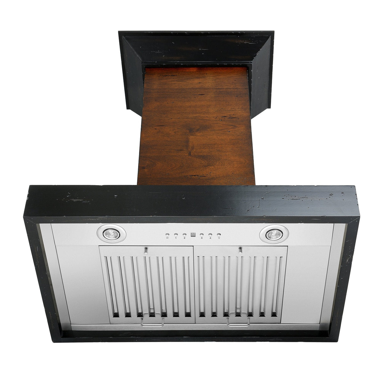 ZLINE 30" Convertible Vent Wooden Wall Mount Range Hood in Antigua and Walnut (KBAR-30)