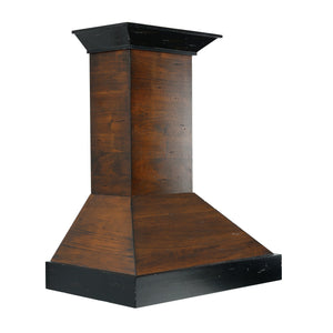 ZLINE 30" Convertible Vent Wooden Wall Mount Range Hood in Antigua and Walnut (KBAR-30)