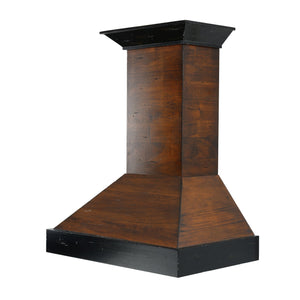 ZLINE 30" Convertible Vent Wooden Wall Mount Range Hood in Antigua and Walnut (KBAR-30)