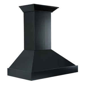 ZLINE 36" Convertible Vent Wooden Wall Mount Range Hood in Black (KBCC-36)