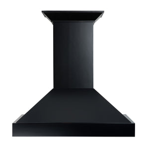 ZLINE 30" Convertible Vent Wooden Wall Mount Range Hood in Black (KBCC-30)