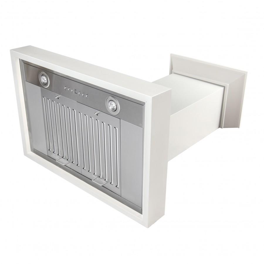 ZLINE 36" Ducted Wooden Wall Mount Range Hood in Cottage White (KBTT-36)